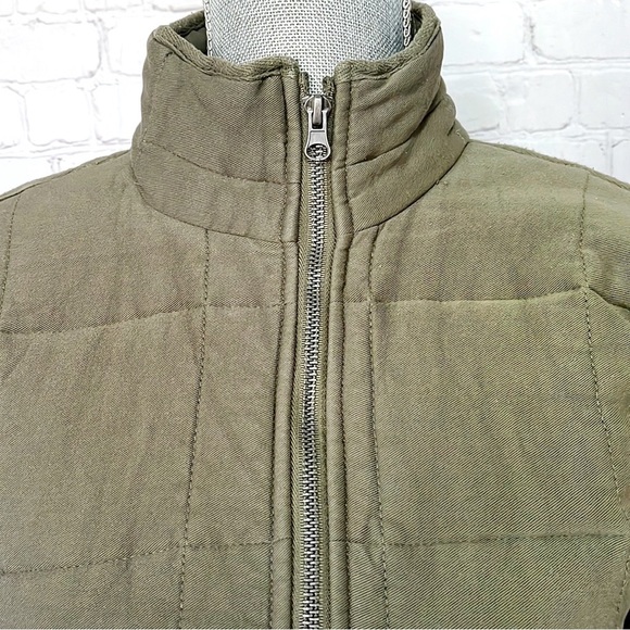 THREAD & SUPPLY Dolman Sleeve Quilted Zip Up Casual Lightweight Jacket - Picture 7 of 13